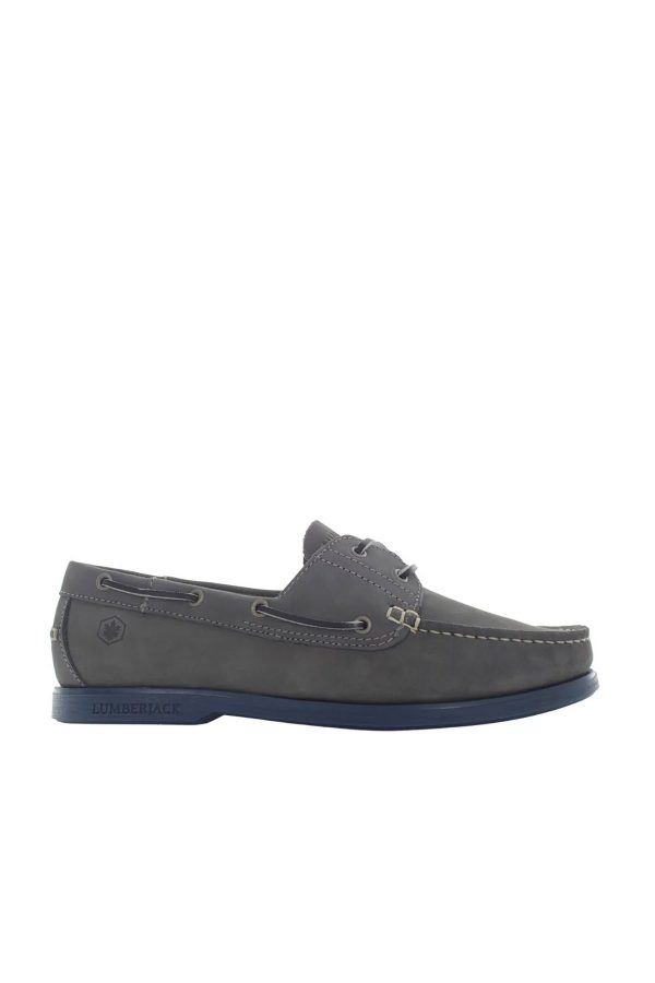 Boat shoes gray man comfort shoes