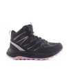 Hiking boot wpf/vibram black woman basic casual top boots