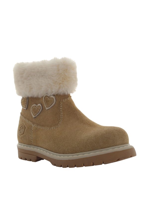 Low boot with fur beige girl boots - Image 2